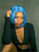 Black women Tiffani in costume wigs, synthetic wigs and color wigs